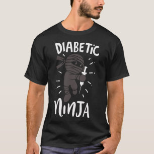 Diabetic Ninja Type 1 Diabetes Doctor Diabetes Awa T-Shirt