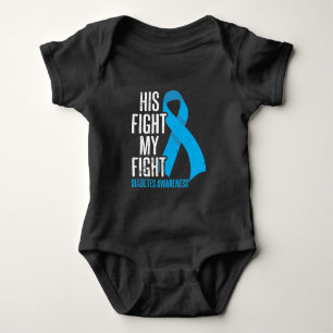 Diabetic Son Support Family Diabetes Awareness Baby Bodysuit