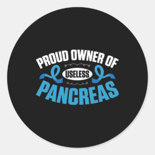 Diabetic Type 1 Diabetes Awareness T1d  Classic Round Sticker