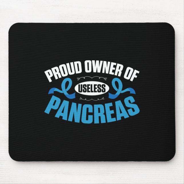 Diabetic Type 1 Diabetes Awareness T1d  Mouse Pad (Front)