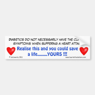 Diabetics do not necessarily have bumper sticker