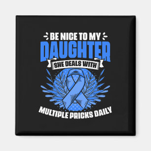 Diabetics Warrior Daughter Diabetic Diabetes Aware Magnet