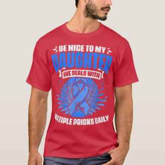 Diabetics Warrior Daughter Diabetic Diabetes Aware T-Shirt