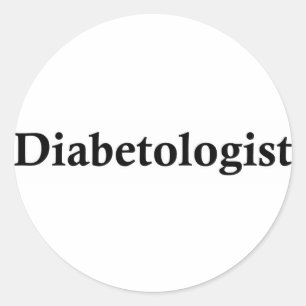 Diabetologist Classic Round Sticker