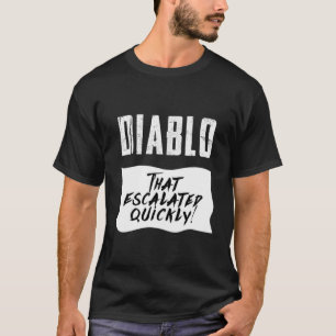 Diablo Hot Sauce Taco Funny Quick and Easy Hallowe T-Shirt