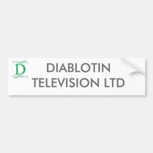 DIABLOTIN TELEVISION LTD BUMPER STICKER