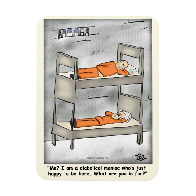 Diabolical Pale Yellow Magnet (Vertical)