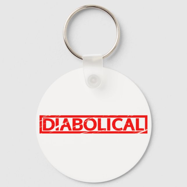 Diabolical Stamp Key Ring (Front)