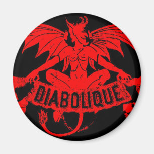 Diabolique Devil Satan Vintage Cigar Label Art Magnet