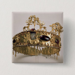 Diadem, found in the burial mound at Khoklach 15 Cm Square Badge