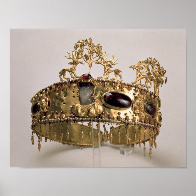 Diadem, found in the burial mound at Khoklach Poster (Front)