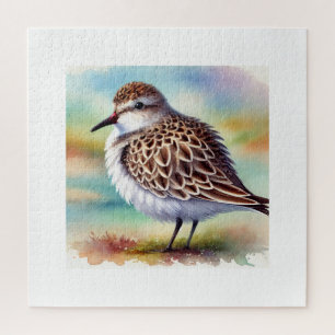 Diademed Sandpiper Plover 290824AREF134 - Watercol Jigsaw Puzzle