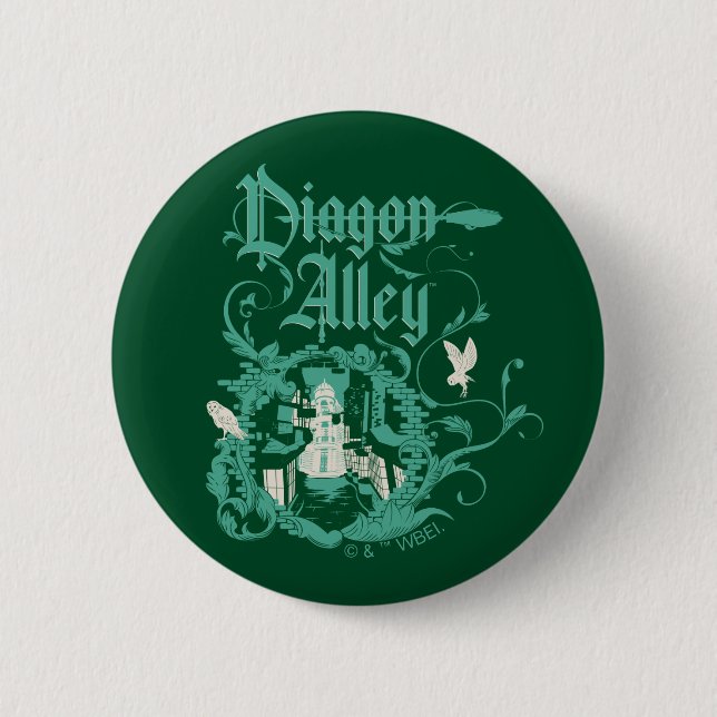 DIAGON ALLEY™ Vintage Graphic 6 Cm Round Badge (Front)