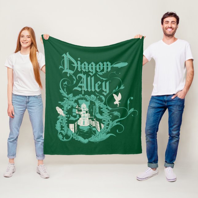 DIAGON ALLEY™ Vintage Graphic Fleece Blanket (In Situ)
