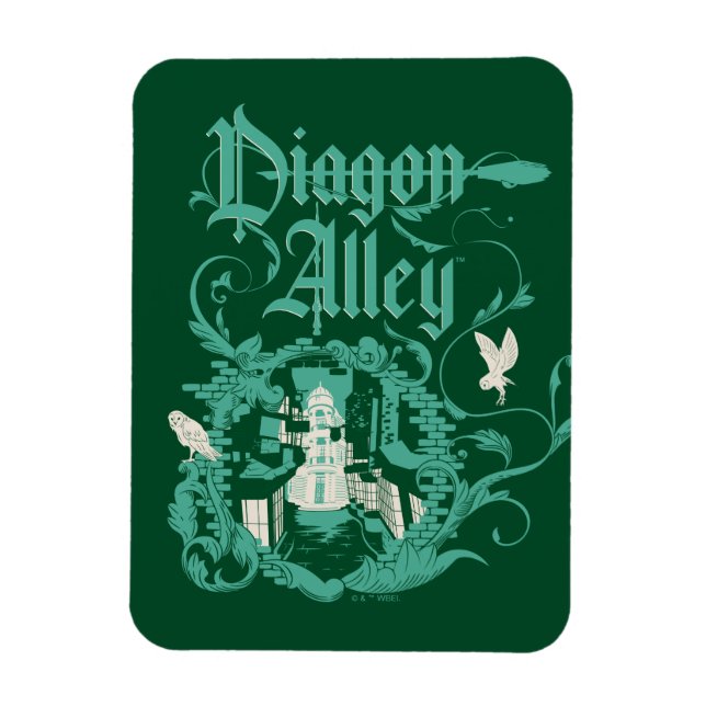 DIAGON ALLEY™ Vintage Graphic Magnet (Vertical)