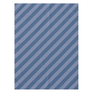 Diagonal Blue Stripes Tablecloth