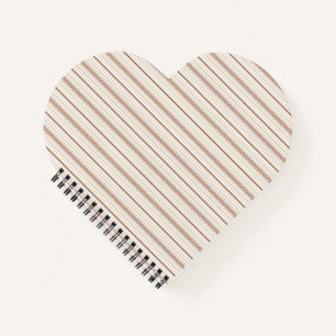 Diagonal Flow Warm Earthy Notebook
