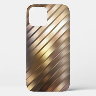 Diagonal golden abstract elegant background. iPhone 12 case