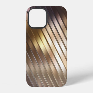 Diagonal golden abstract elegant background. iPhone 12 case