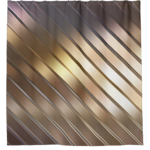 Diagonal golden abstract elegant background. shower curtain