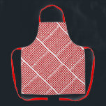 Diagonal Hearts Design Apron<br><div class="desc">Logo Apron</div>
