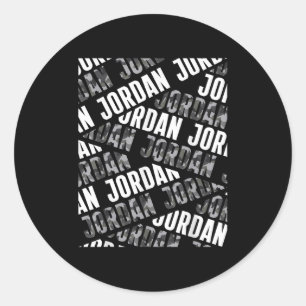 Diagonal Jordan Pattern Camo Pattern G Camouflage  Classic Round Sticker