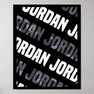 Diagonal Jordan Pattern Design Gift Grey Camouflag Poster