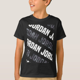 Diagonal Jordan Pattern Design Gift Grey Camouflag T-Shirt
