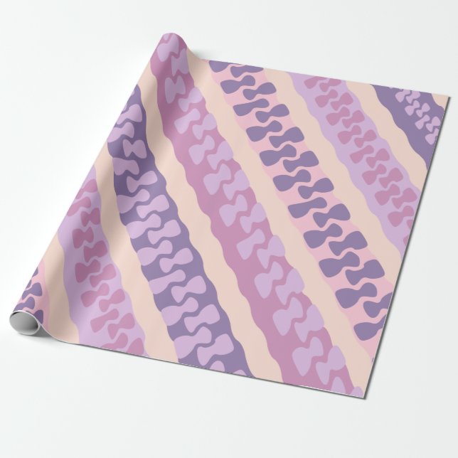 Diagonal Lined Wrapping Paper (Unrolled)