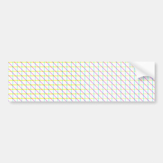 Diagonal Lines Bumper Sticker (Front)