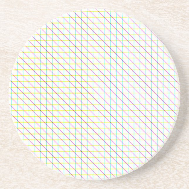 Diagonal Lines Coaster (Front)