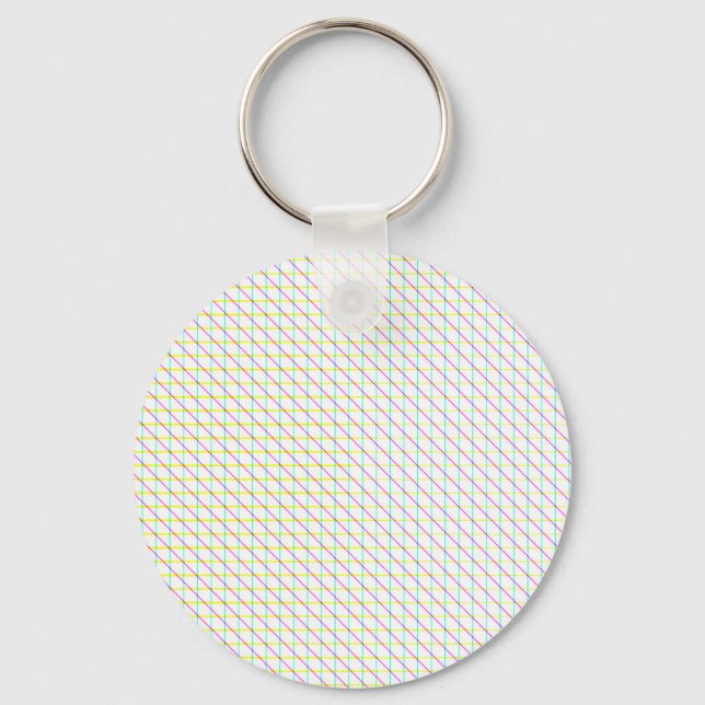 Diagonal Lines Key Ring (Front)