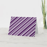 Diagonal Mixed Purple and White Stripes