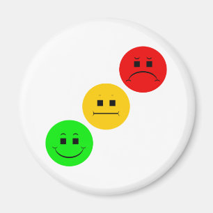 Diagonal Moody Stoplight Sans Stripe Magnet