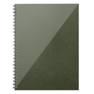Diagonal Moss Green Custom Notebook