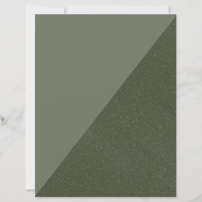 Diagonal Moss Green Textured Paper (Front)