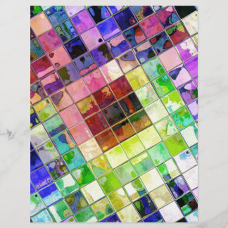 Diagonal Multicolored Tiled Reflections