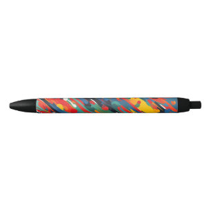 Diagonal Paint Splash Black Ink Pen