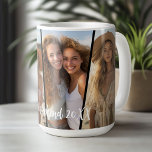 Diagonal Photo Collage - 4 Photos Fun Weekend Coffee Mug<br><div class="desc">Use 4 vertical photos to create a personal photo mug. A great gift to highlight pictures from a fun getaway or event. Whether it's a family reunion or Bachelorette Party,  the fun collage is stylish and modern.</div>