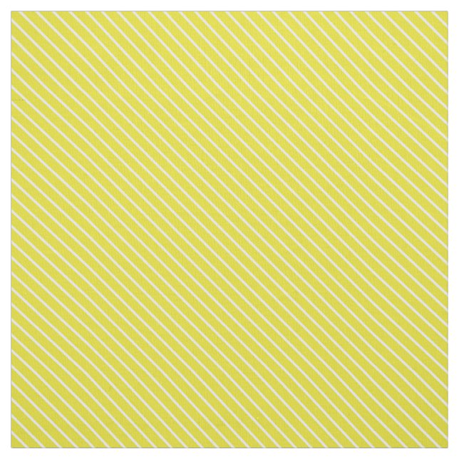 Diagonal pinstripes - mustard yellow and white fabric (Swatch)