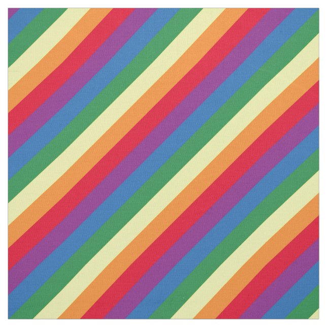 Diagonal Rainbow Pattern Fabric (Swatch)