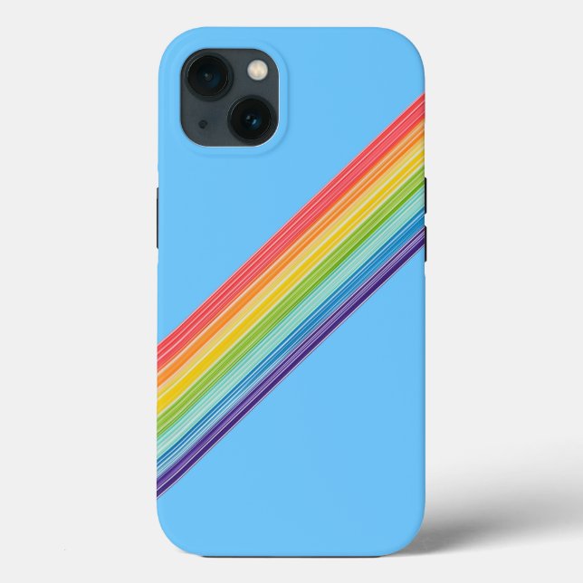 Diagonal rainbow stripes Case-Mate iPhone case (Back)