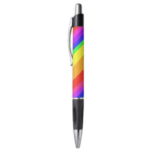 Diagonal Rainbow Stripes Pattern