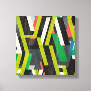 Diagonal Slipstream Pattern Canvas Print
