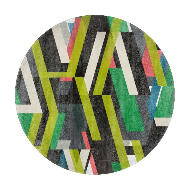 Diagonal Slipstream Pattern Cutting Board (Front)