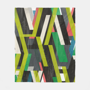 Diagonal Slipstream Pattern Fleece Blanket