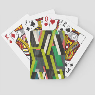 Diagonal Slipstream Pattern Playing Cards