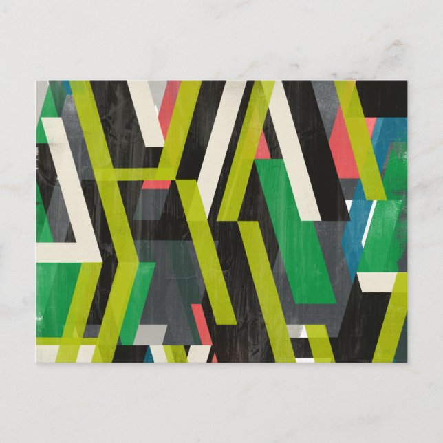Diagonal Slipstream Pattern Postcard (Front)