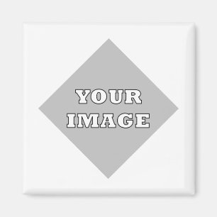 Diagonal Square Photo Frame Magnet
