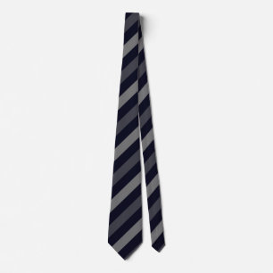 Diagonal Stripe Pattern in Black, Charcoal, and Gr Tie